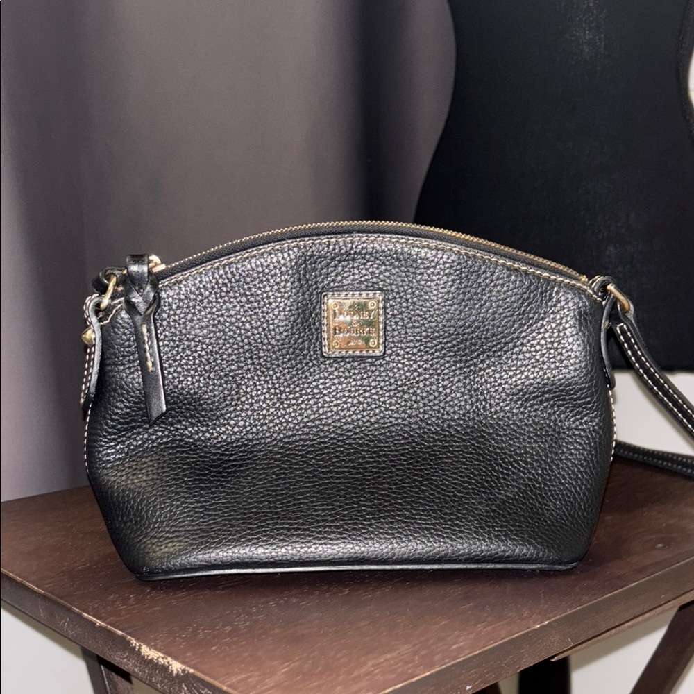 Dooney & Bourke Black Leather Crossbody Bag